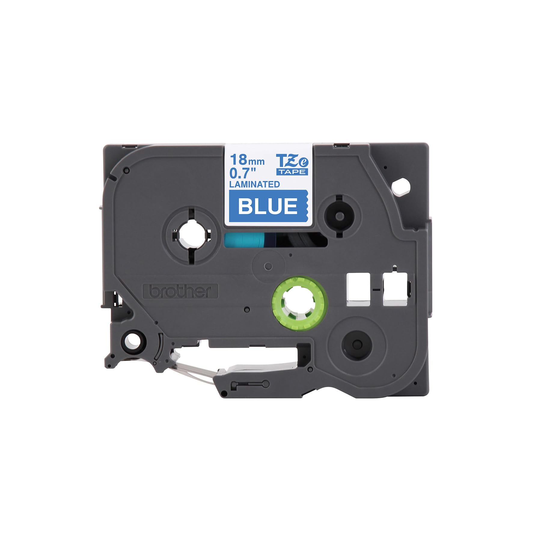 Brother Genuine P-Touch TZe White Print on Blue Label Tape (TZe545), Laminated, 3/4in x 26.2ft