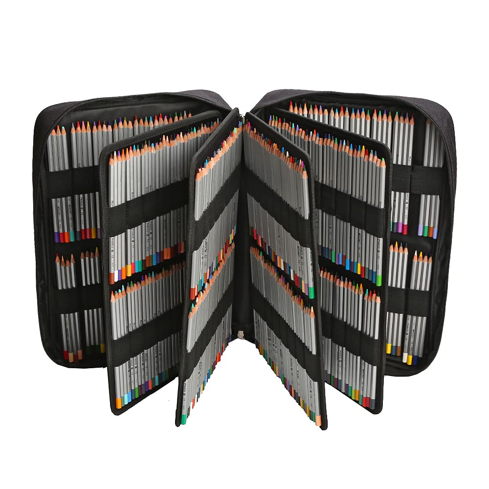 Lbxgap 480 Slots Colored Pencil Case w/Handle & Shoulder Strap