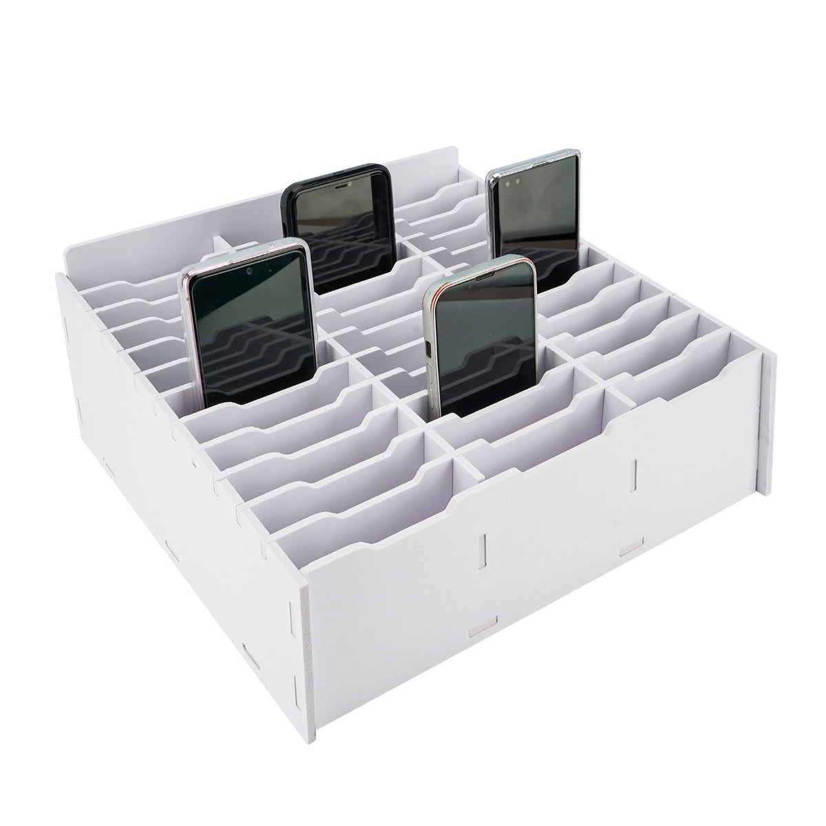 SANFURNEY 36 Slots Cell Phone Storage Box, Classroom Calculator Holder