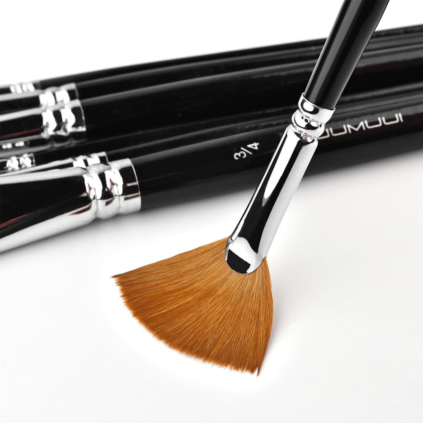 Sable Watercolor Brushes Professional Kolinsky Sable Brushes 7pcs - Dagger, Pointed Rounds, Rigger