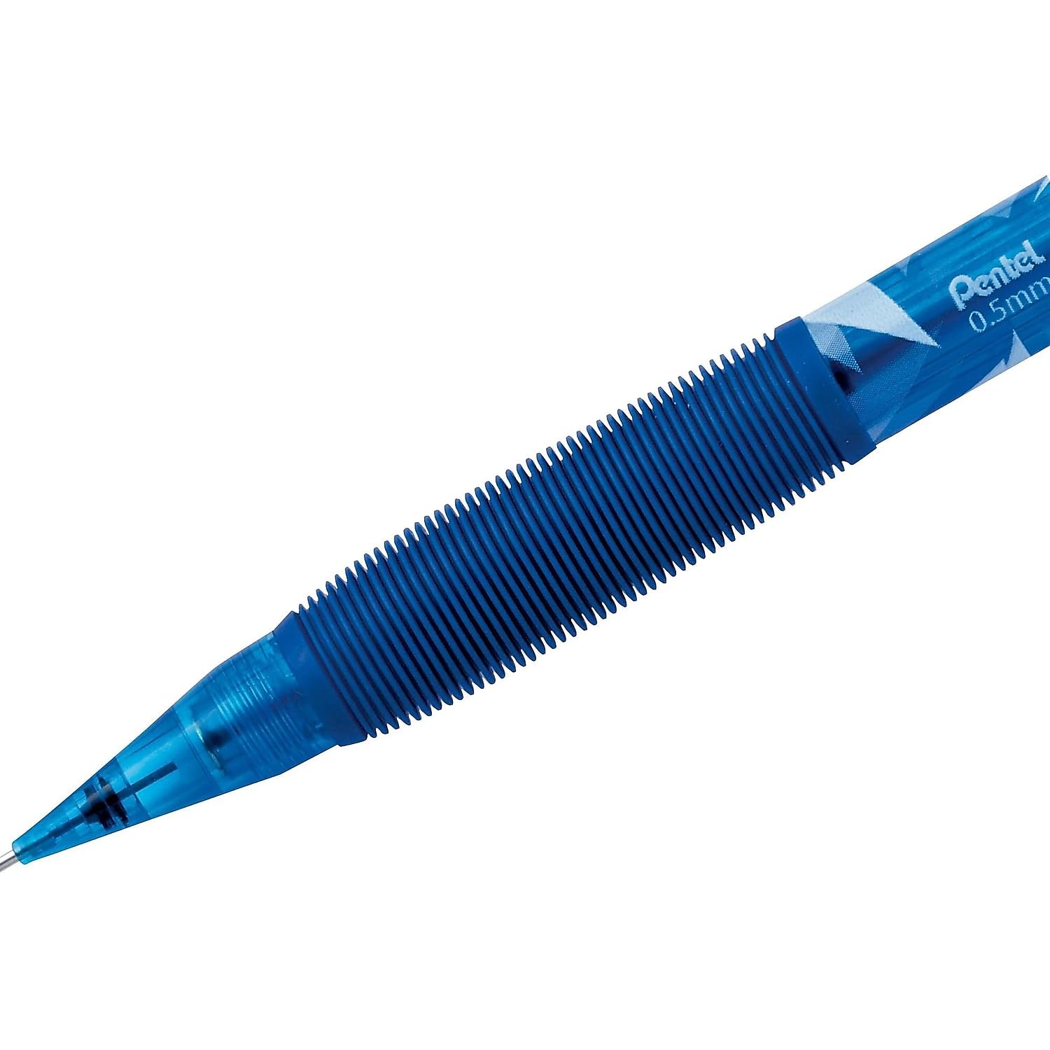 Pentel Icy Automatic Pencil, 0.50 mm, Transparent Blue Barrel, Box of 12 (AL25TC)