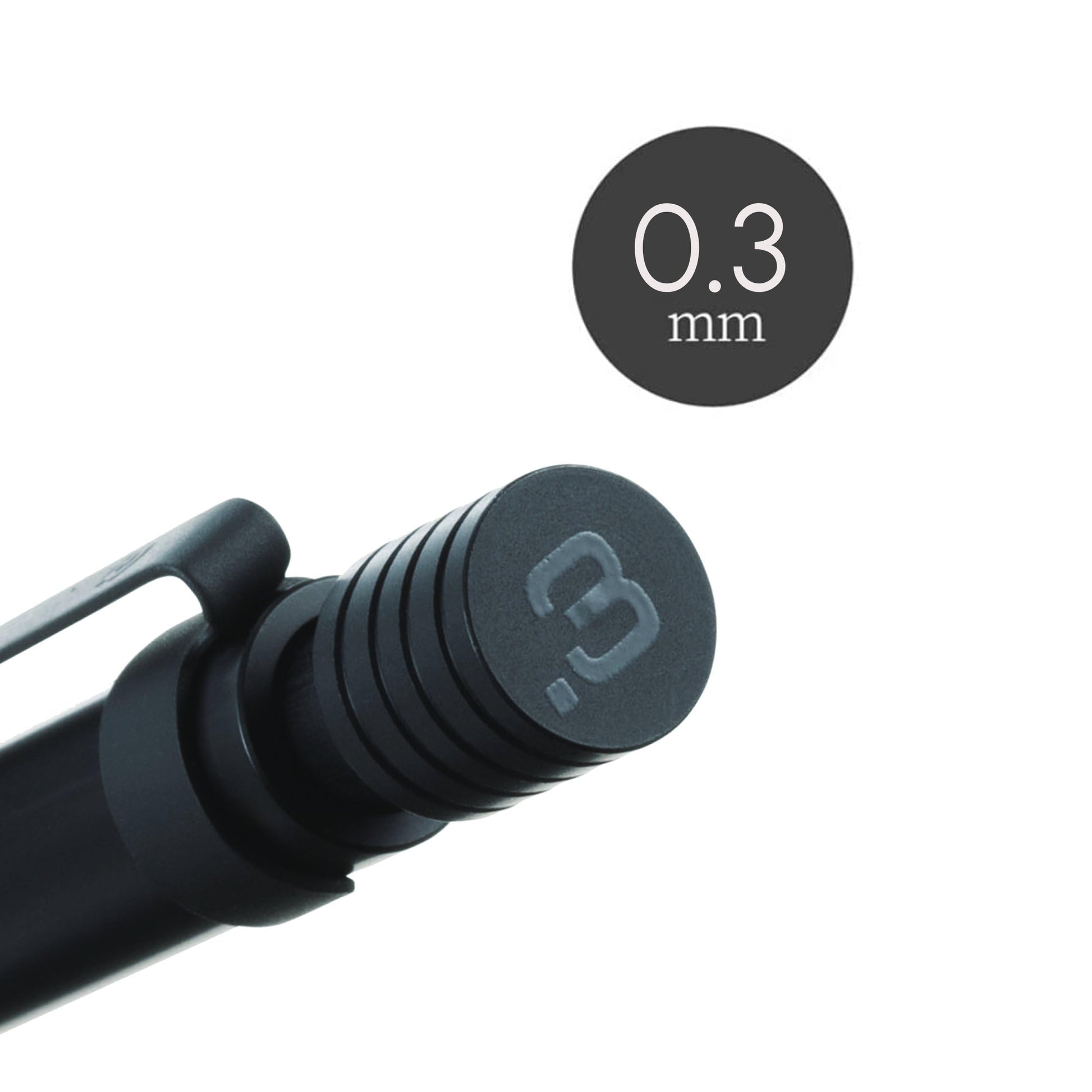 STAEDTLER 35-03B Mechanical Pencil, 0.01 inch (0.3 mm), All Black