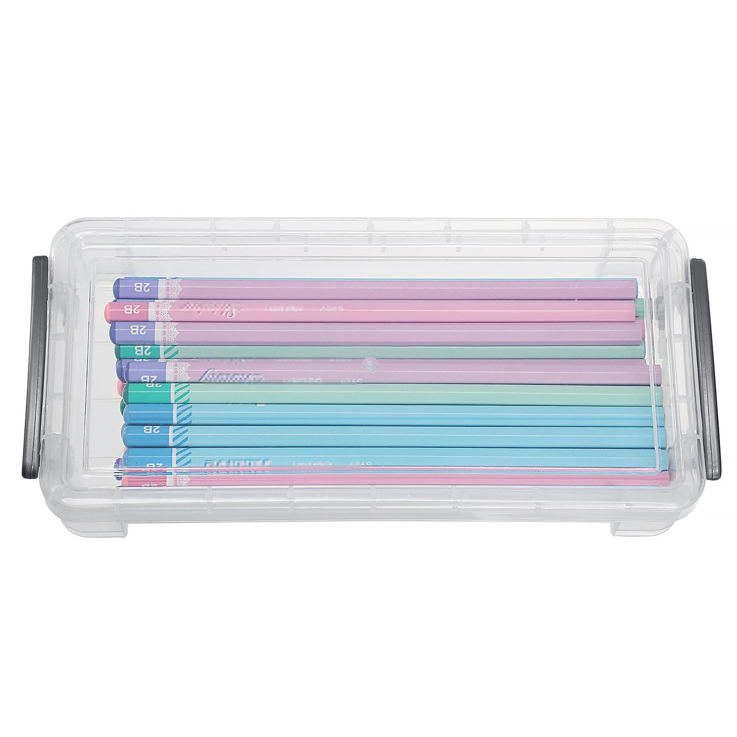 BTSKY Large Capacity Pencil Box, Office Supplies Storage Organizer Box, Brush Painting Pencils