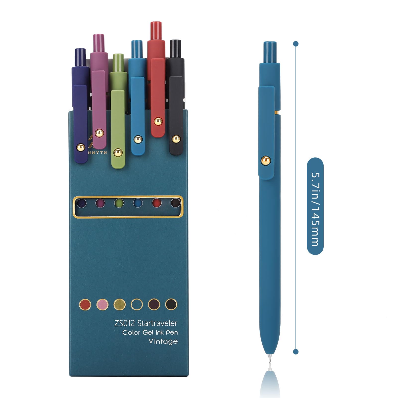 Ddaowanx Colored Gel Pens Set,0.5mm Fine Point Color Ink Pens