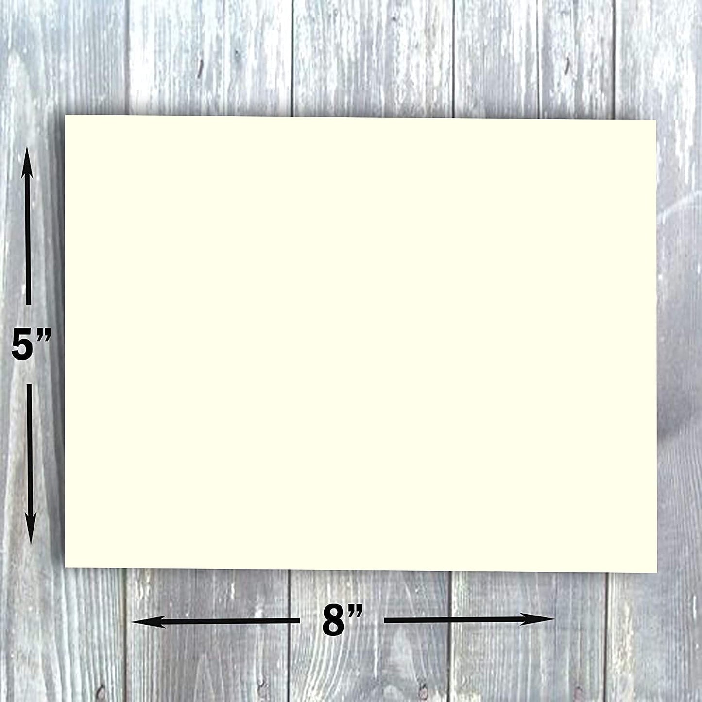 Hamilco Cream 80lb Cover Heavy 5x8 Index Cards & Recipe Cards (100PK)