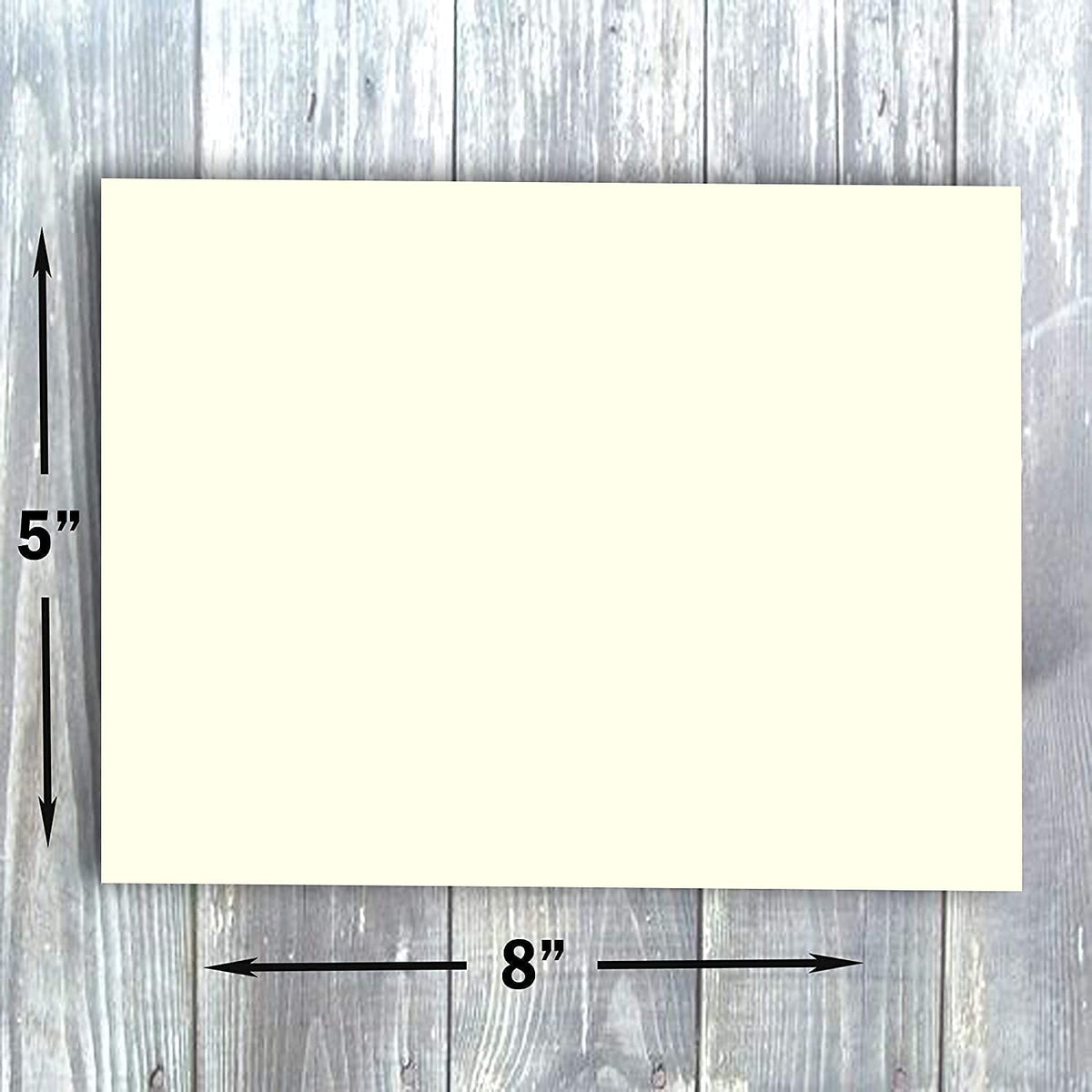 Hamilco Cream 80lb Cover Heavy 5x8 Index Cards & Recipe Cards (100PK)