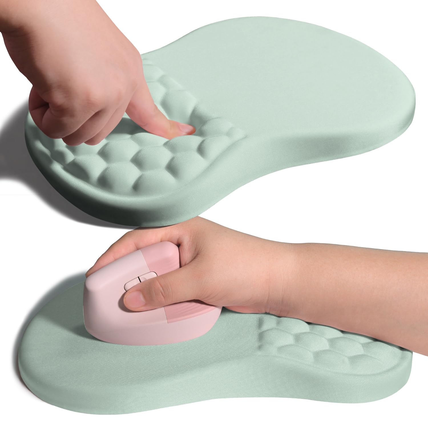 Armanza Ergonomic Joint Wrist Support Mouse Pad with Memory Foam Cushion Massage Bump, Carpal