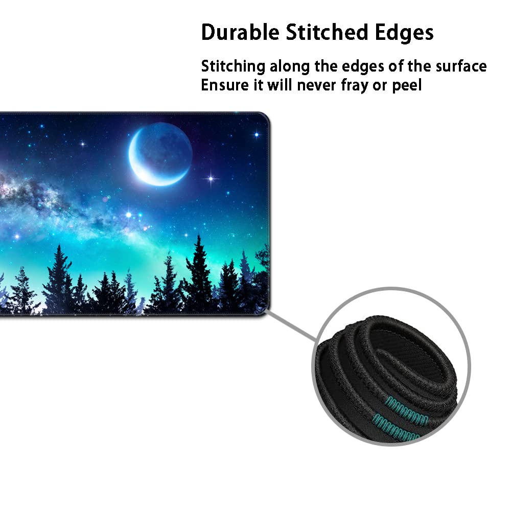 MIBITRI Keyboard Mouse Pad Set, Extended Gaming Mouse Pad+Ergonomics Keyboard Wrist Rest Support