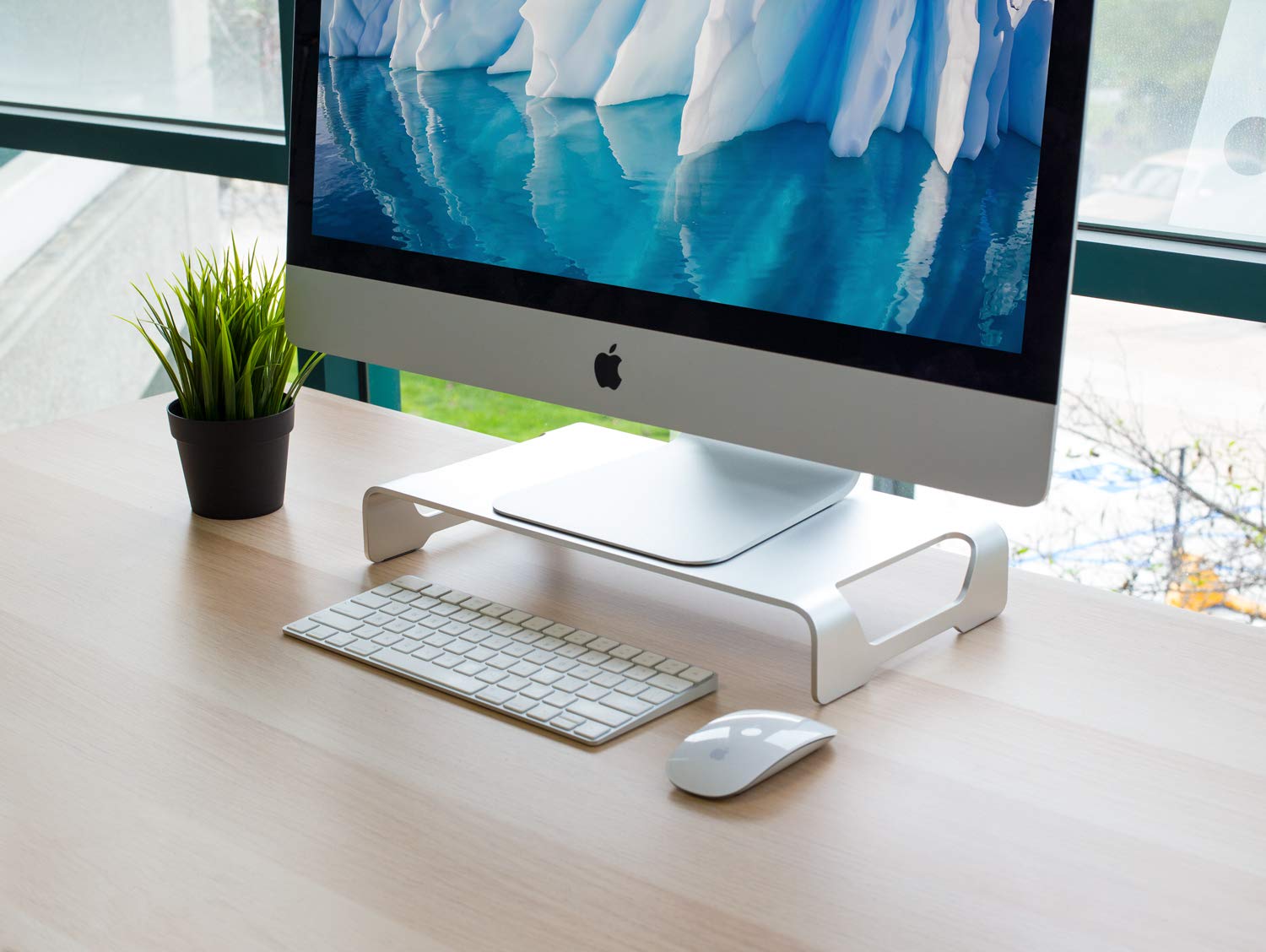 Mount-It! Aluminum 15.7" Monitor Stand for iMac