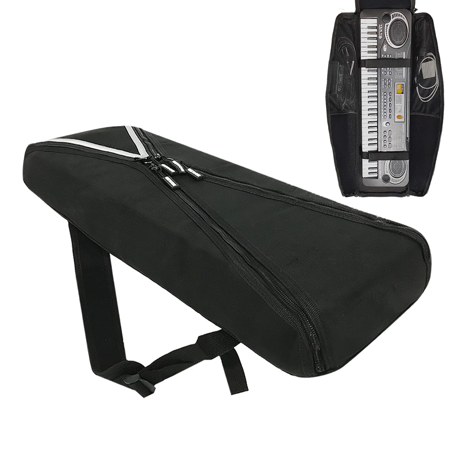GETTOONE Electronic Keyboard Bag Piano Dust Cover Bag with Adjustable Straps Easy to Carry (22 *