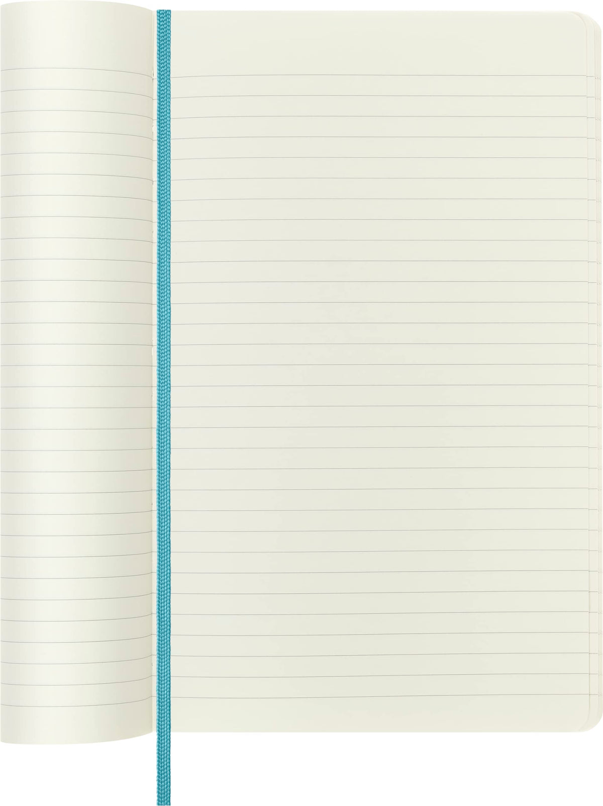 Moleskine Classic Notebook, Soft Cover, Large (5" x 8.25") Ruled/Lined, Reef Blue, 192 pages