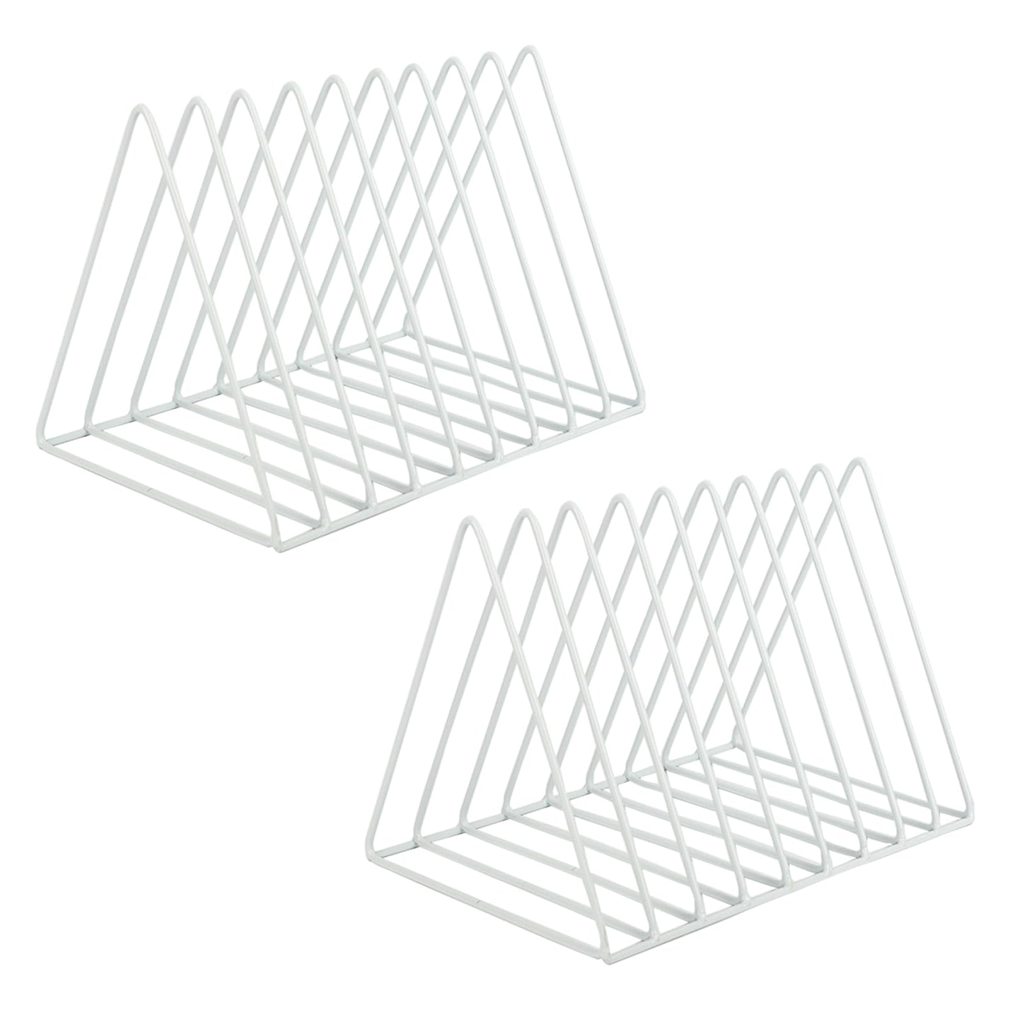 EASEPRES Vinyl Record Holder Storage, 9 Slot Metal Magazine Book Album Display Rack, Stylish
