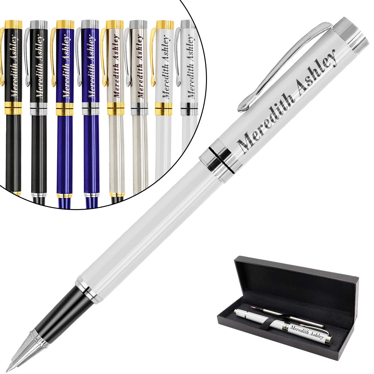Aolun Personalized Pens,Custom Engraved Pen with Your Name Or Message,Refillable Medium