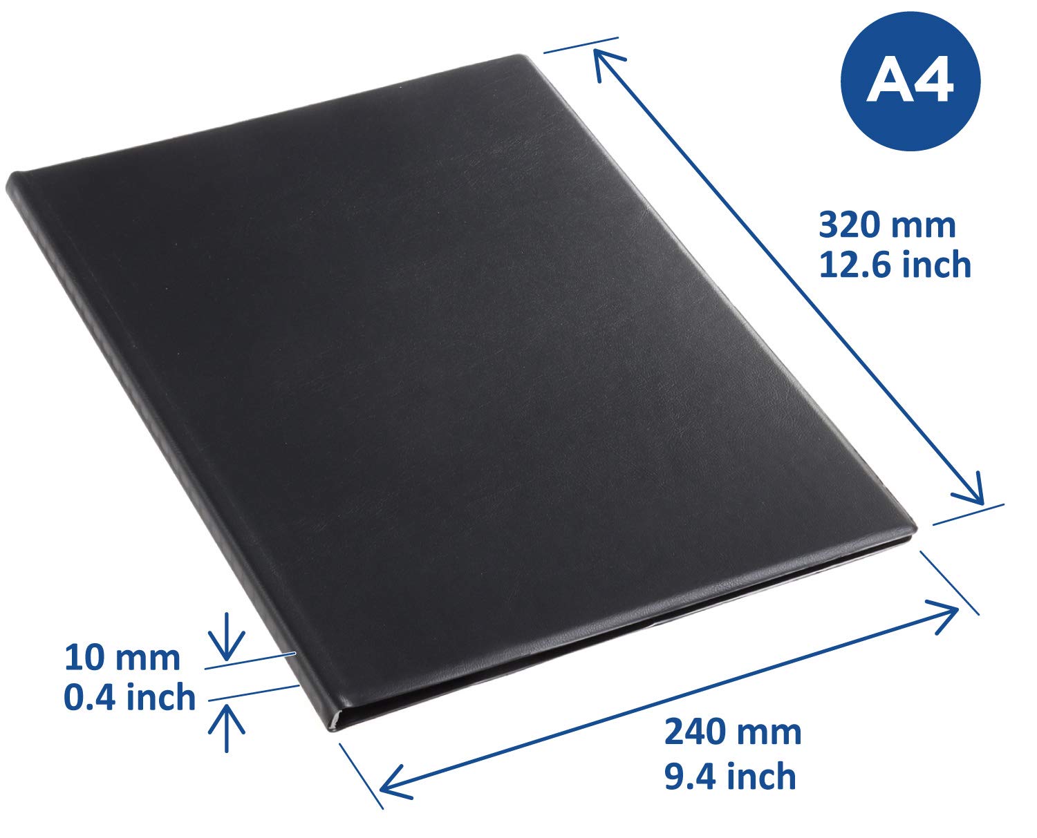 Rillstab Original Display Book (20 Transparent/Clear Pockets) | A4 Front Page Ring Binder Portfolio