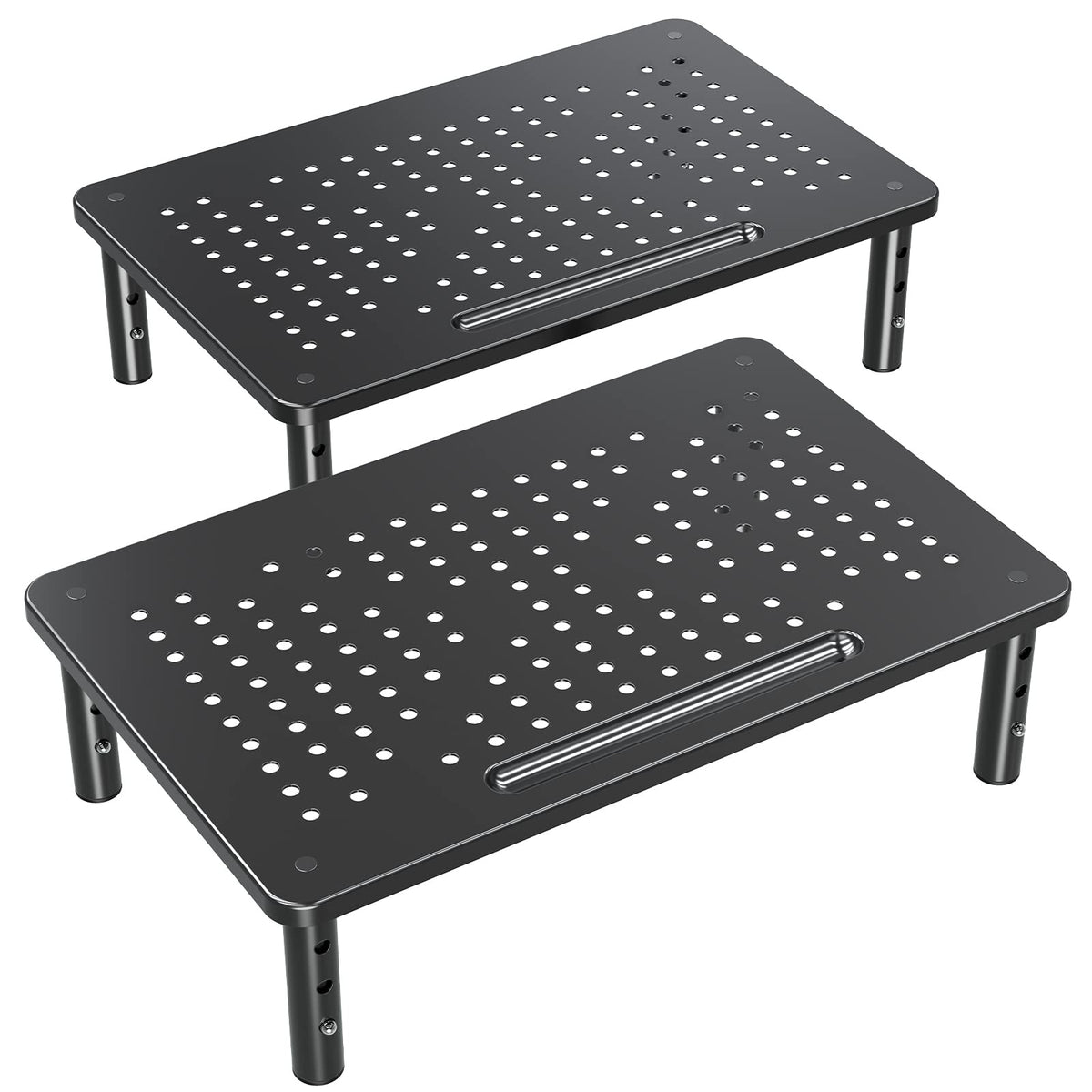 ELIVED 2 Pack Monitor Stand Riser - 3 Height Adjustable Monitor Stand
