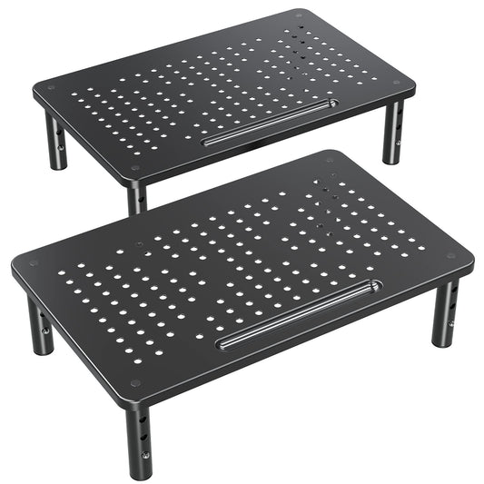 ELIVED 2 Pack Monitor Stand Riser - 3 Height Adjustable Monitor Stand