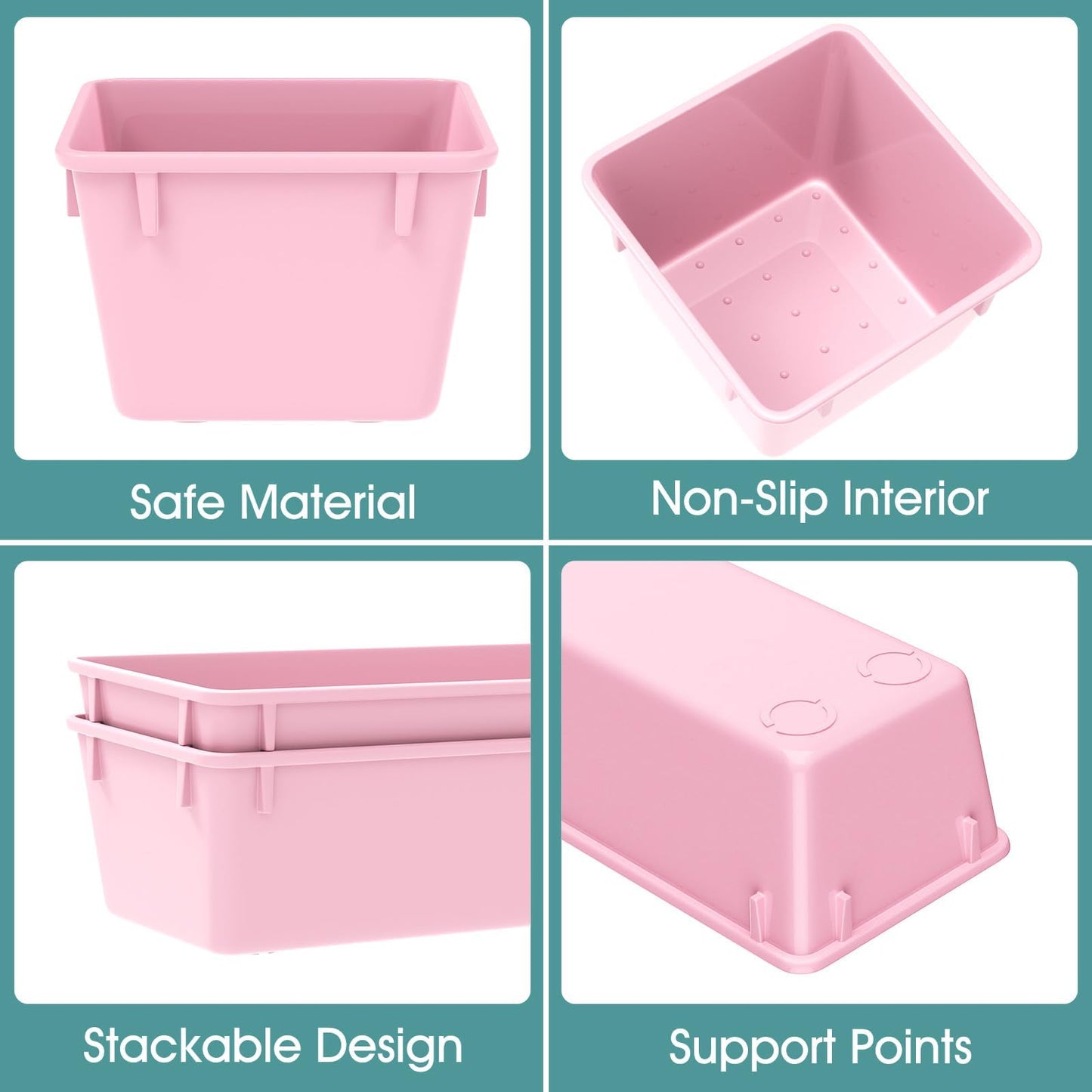 25 PCS Plastic Drawer Organizer Set, Makeup Organizers and Storage Bins