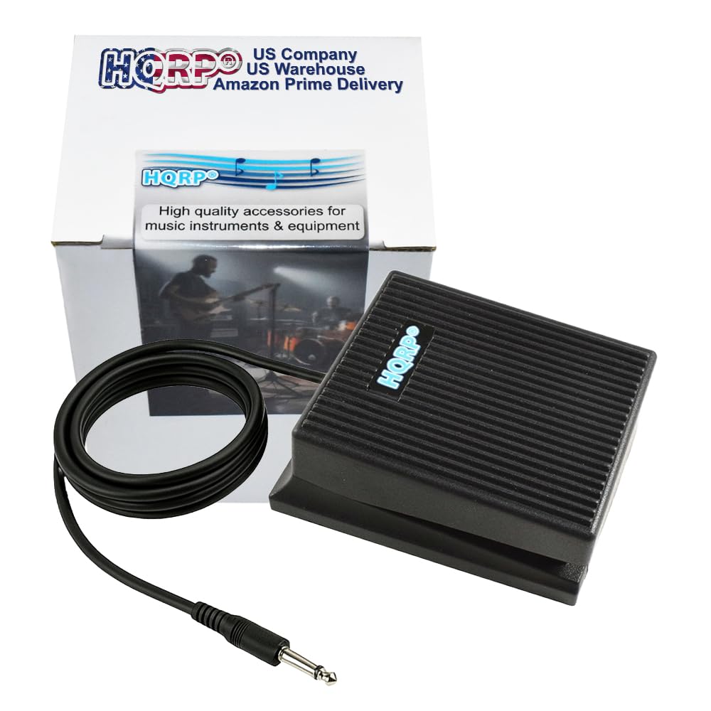HQRP Foot Switch Compatible with Alesis SR-16 SR-18 Roland CR-1000 Drum Machine DP-2 Damper Sustain