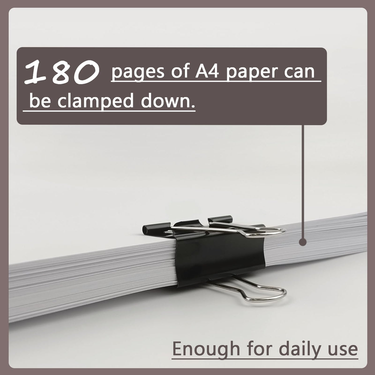 DSTELIN Extra Large Binder Clips, 2-Inch, 15 Pack (51mm Width) - Big Paper Clamps with 0.8-Inch