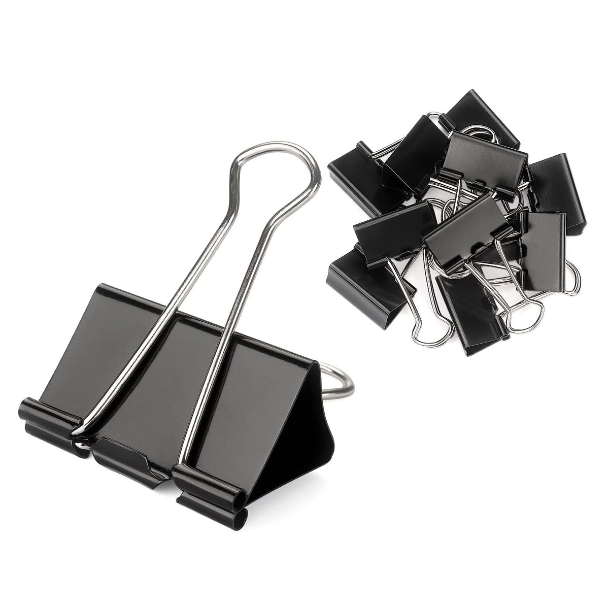 ZZTX 36 Pack Binder Clips 1.3 Inches Black