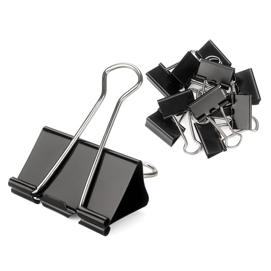 ZZTX 36 Pack Binder Clips 1.3 Inches Black