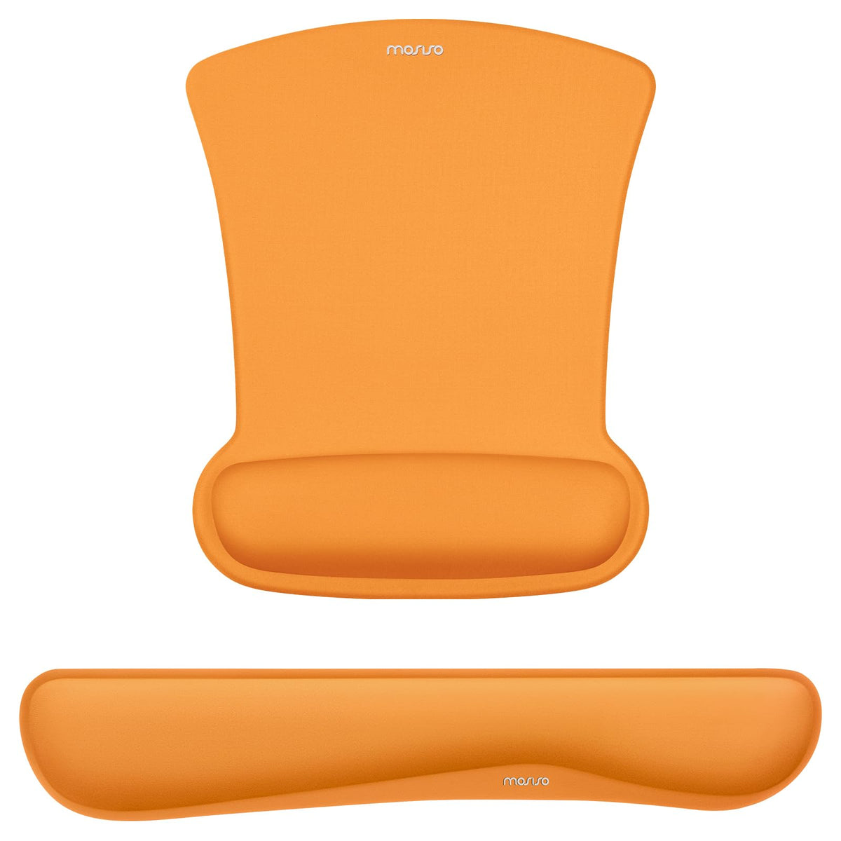 MOSISO Wrist Rest Support for Mouse Pad & Keyboard Set, Orange