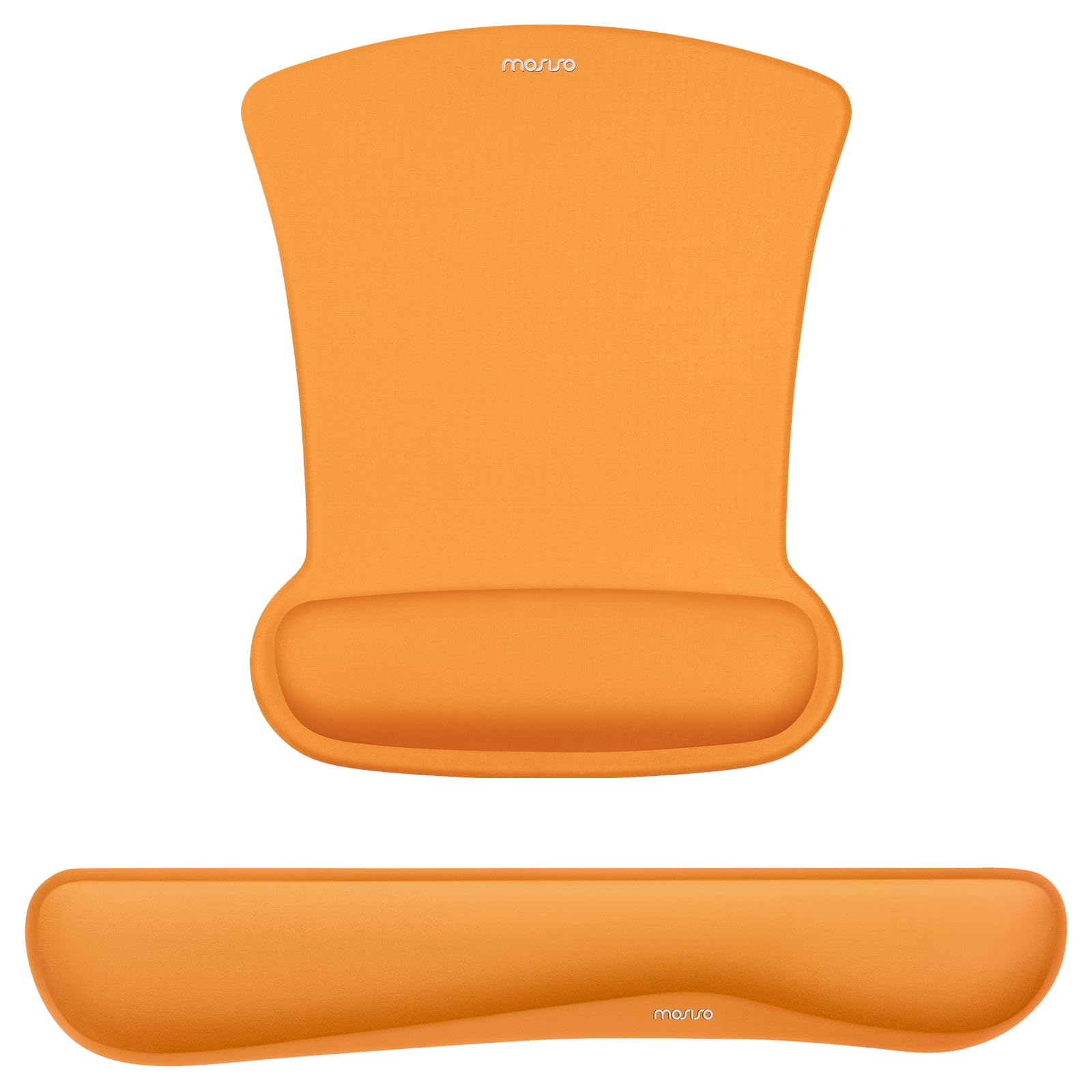 MOSISO Wrist Rest Support for Mouse Pad & Keyboard Set, Orange