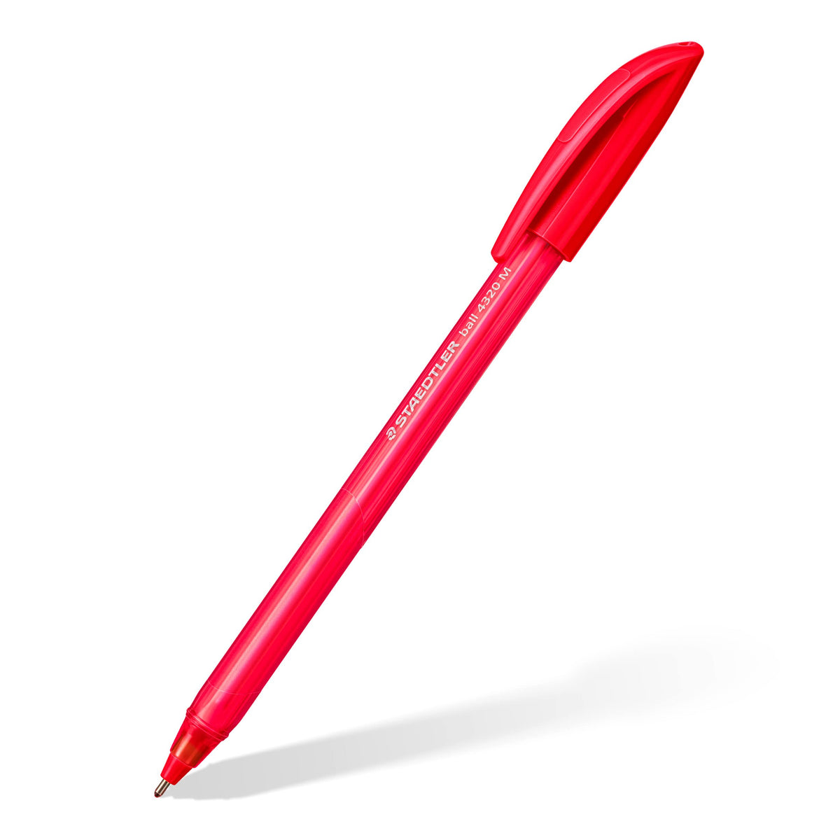 STAEDTLER 4320 MC10 Stick Rainbow Ballpoint Pen - Assorted Colours (Pack of 10)