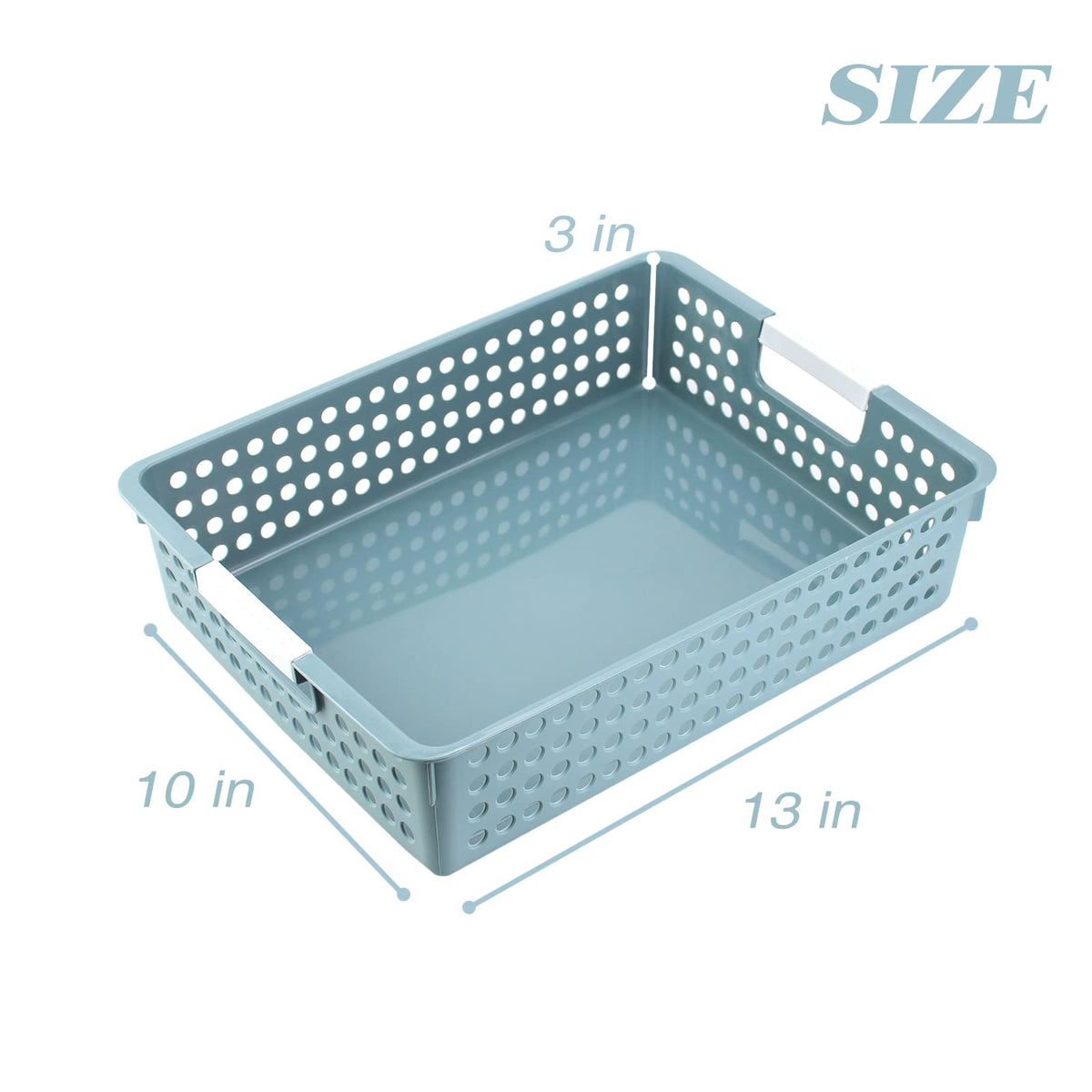 Turn in Trays Classroom, 4Pcs Paper Trays for Classroom, Book Baskets for Library, Drawers, Office
