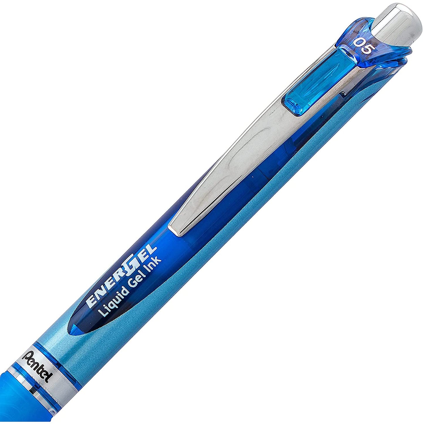 Pentel Energel 0.5 mm Rtx Retractable, 12 Pack of 6 Black & 6 Blue Ink Pens Needle Tip, Pens 0.5 mm