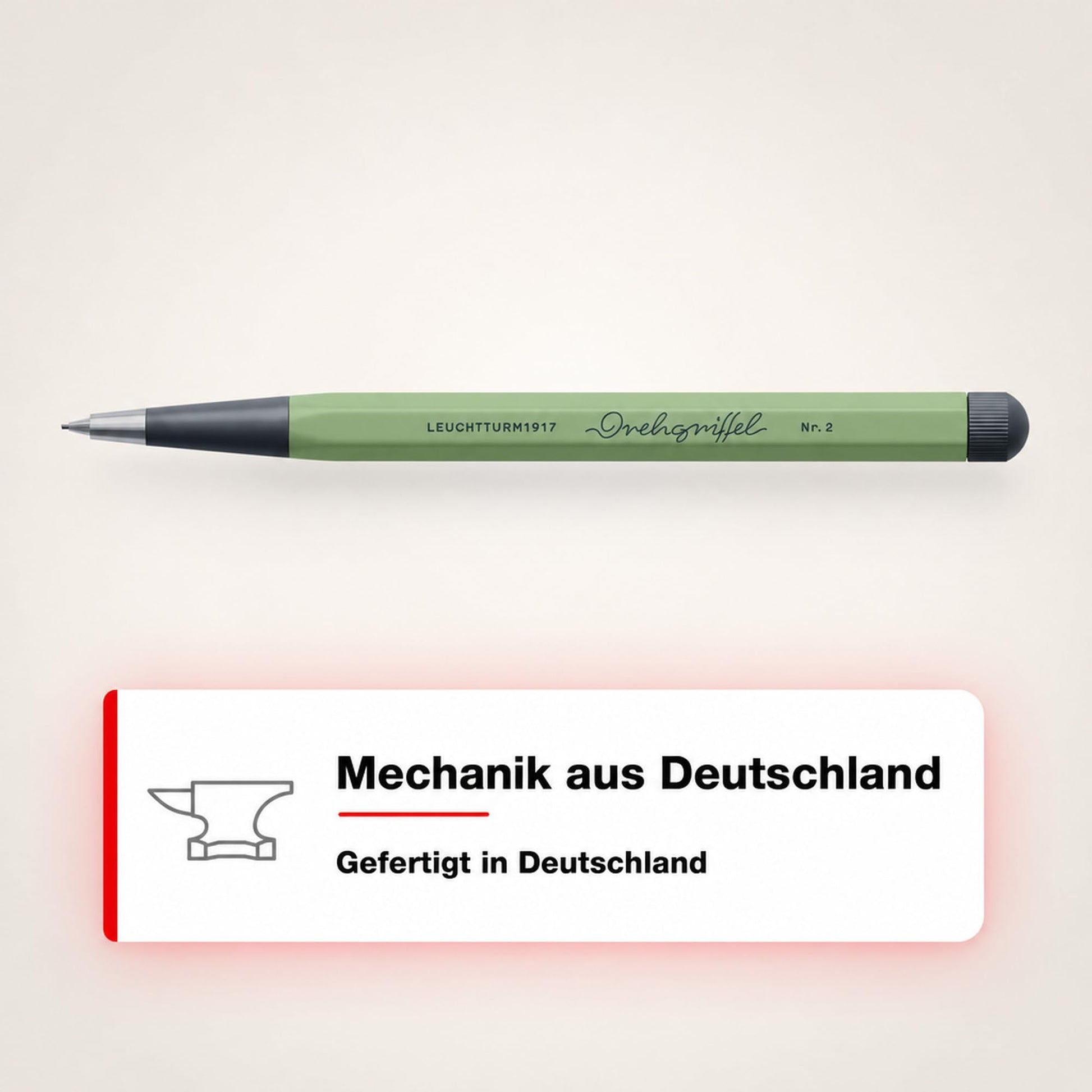 LEUCHTTURM1917 - Drehgriffel Mechanical Pencil - Refillable Writing Stylus with 0.7 mm HB Graphite