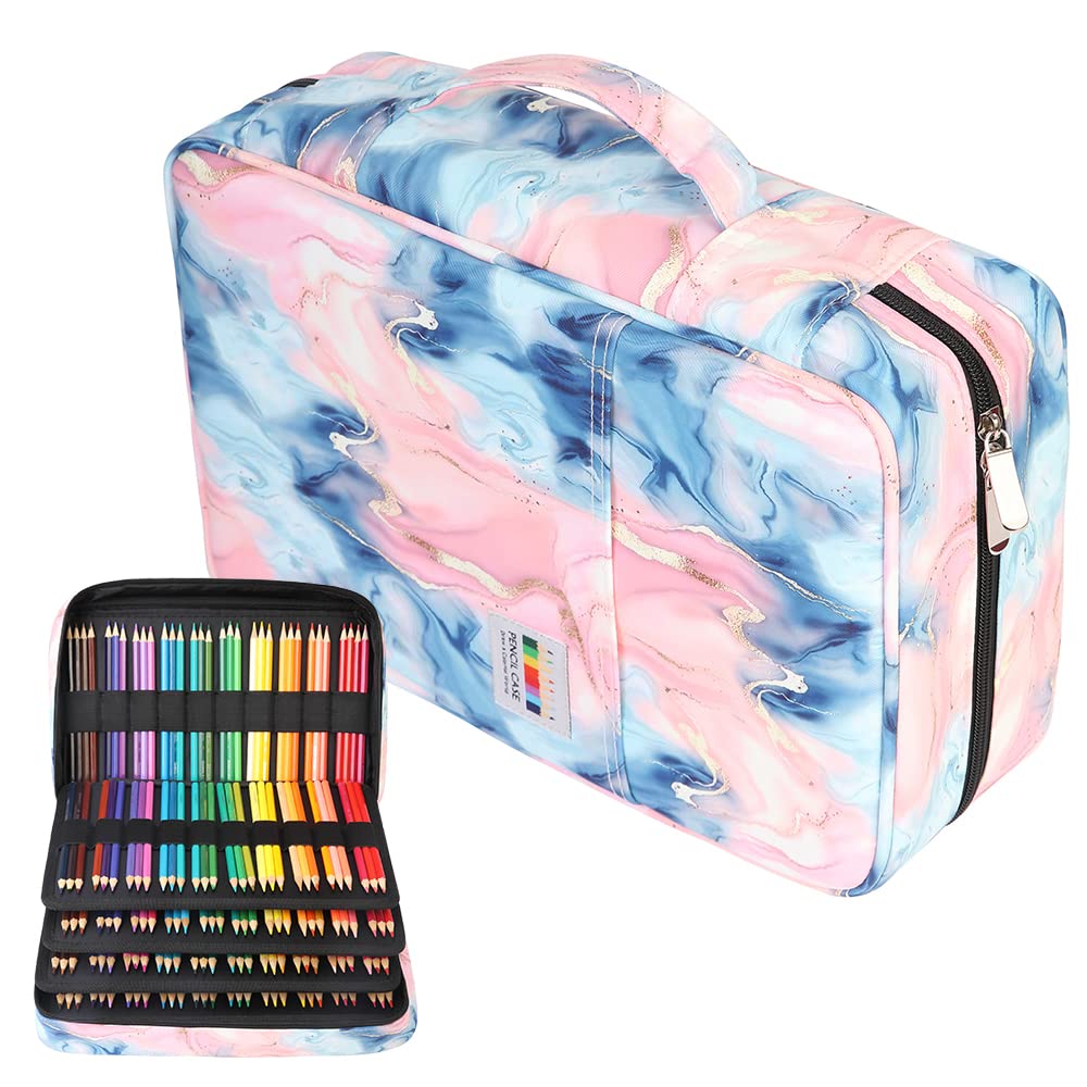 JAKAGO 304 Slots Colored Pencil Case Large Capacity Storage Bag for Artist Painter Multi-Functional