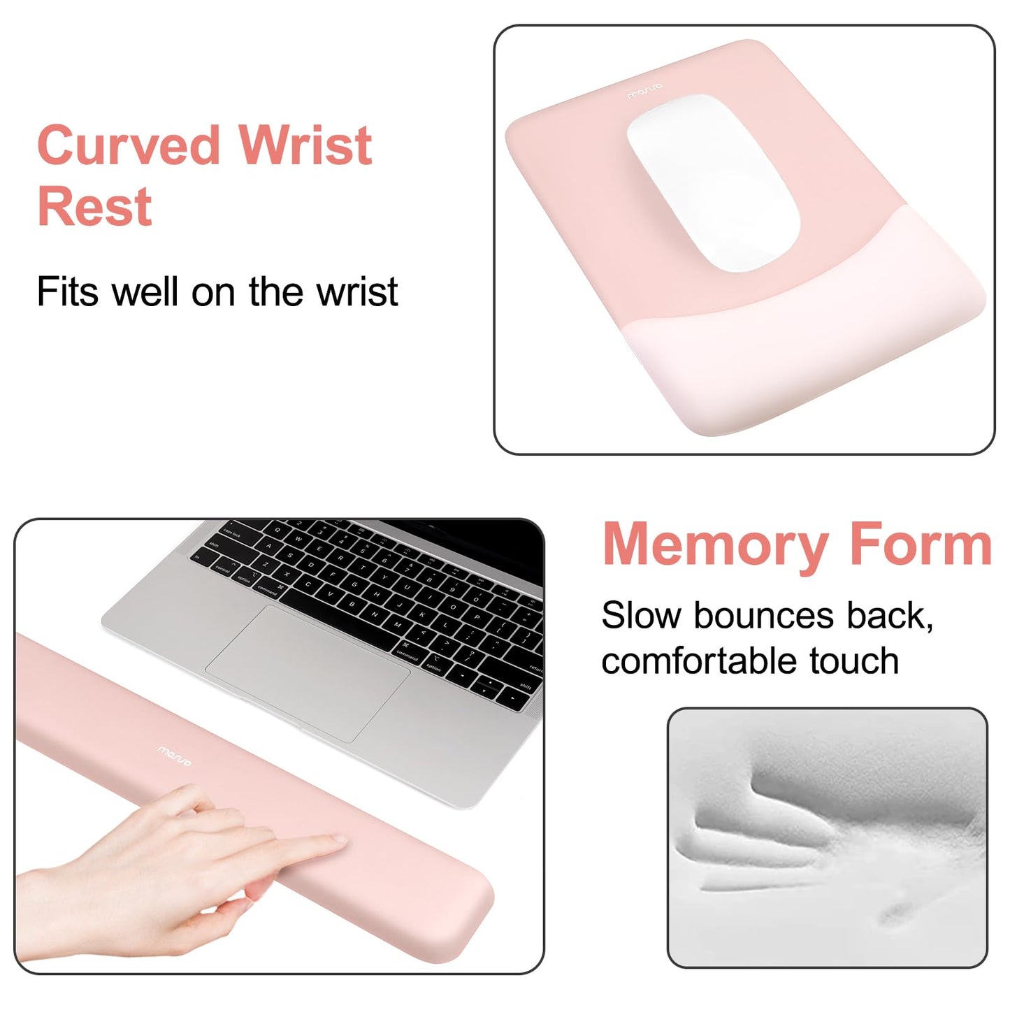 MOSISO Keyboard Mouse Pad Set, Large Gaming Mouse Pad&Keyboard Wrist Rest
