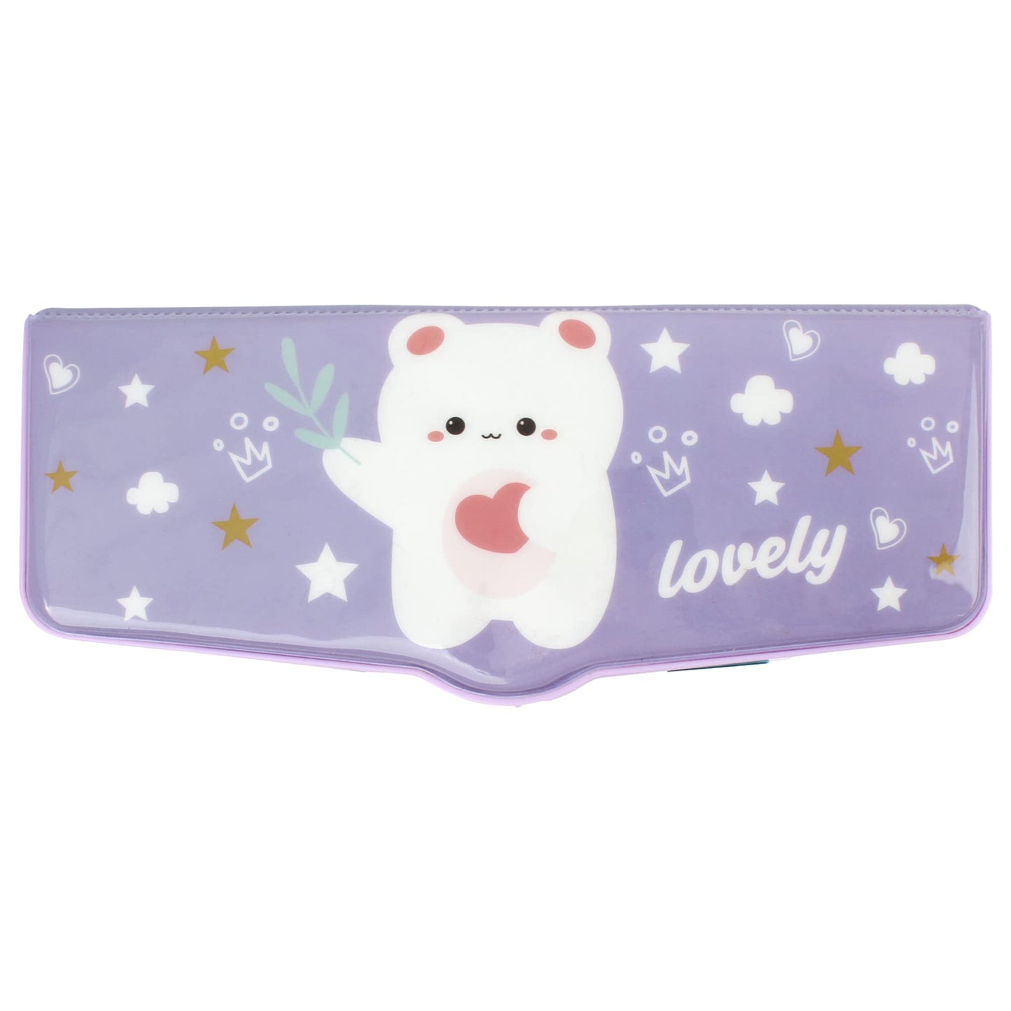 Minache Multifunction Pencil Case Pencil Box with 2 Compartments Cartoon Pattern Stationery Set