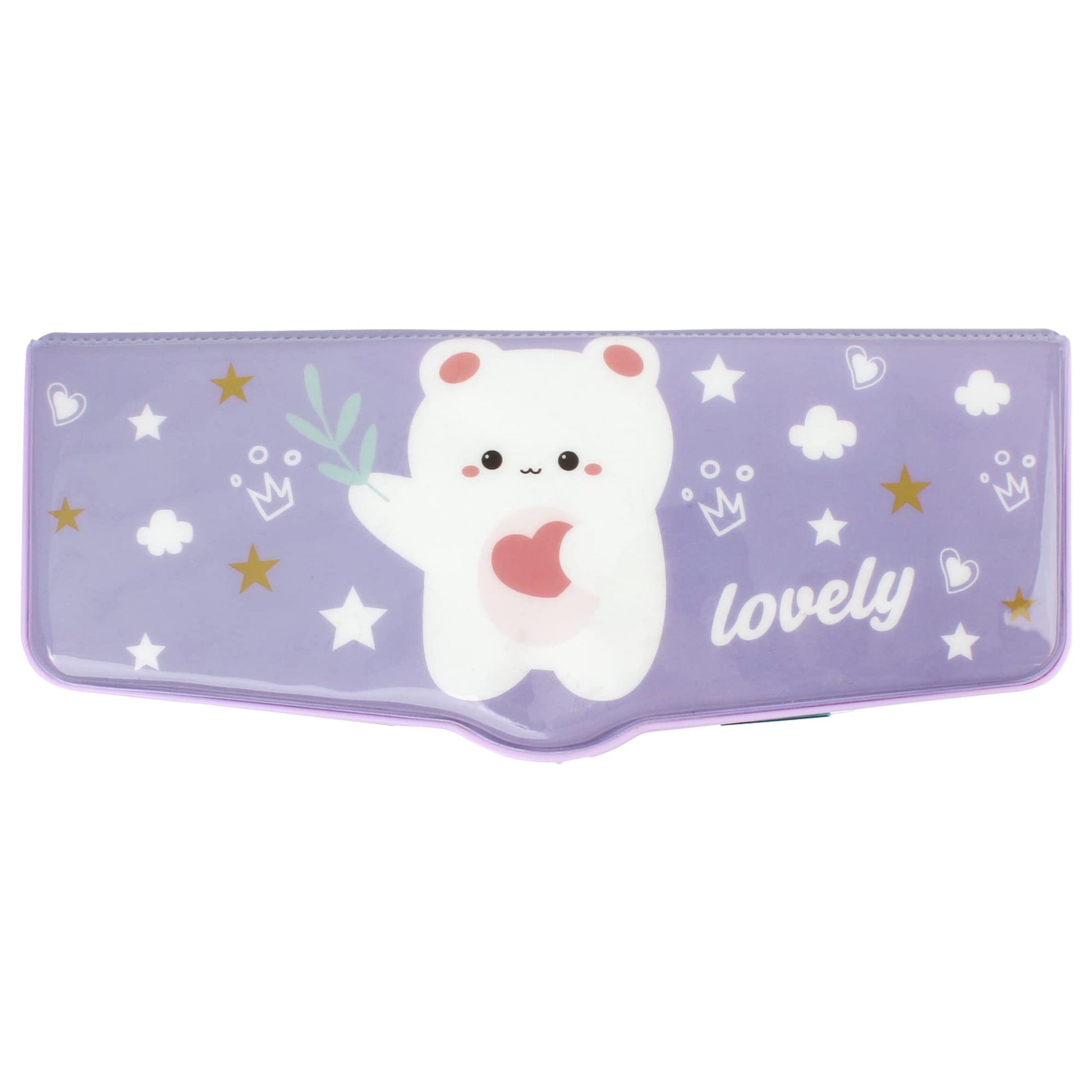 Minache Multifunction Pencil Case Pencil Box with 2 Compartments Cartoon Pattern Stationery Set