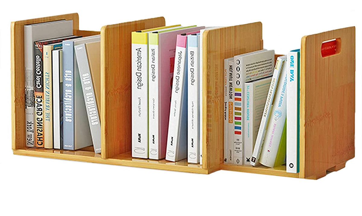 Fox Claw Desktop Bookshelf Expandable Desktop Organizer Counter Bookcase Desk Storage Organizer