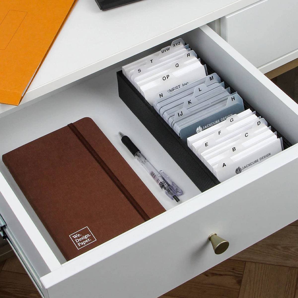 JackCubeDesign Carbon Fiber Business Card Organizer Coupon Holder Name Card Organizer Name Card