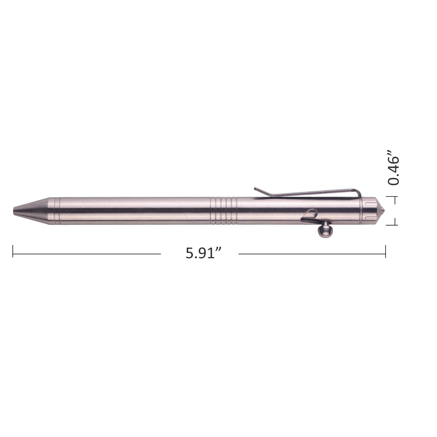 SMOOTHERPRO Bolt Action Pen Stainless Steel Compatible with Pilot G2 Refill