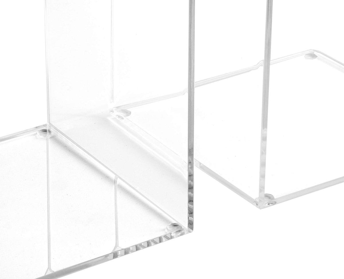 Osco Large Acrylic Bookend - Clear (Pack of 2),ABE-3