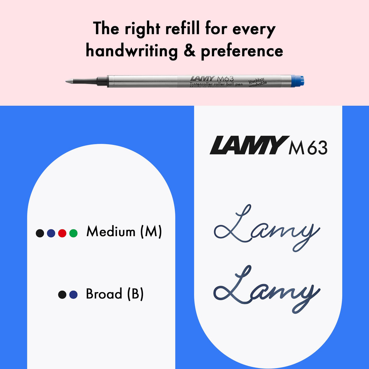 Lamy safari pink - Rollerball Pen with ergonomic grip & line width M - for pleasant long writing