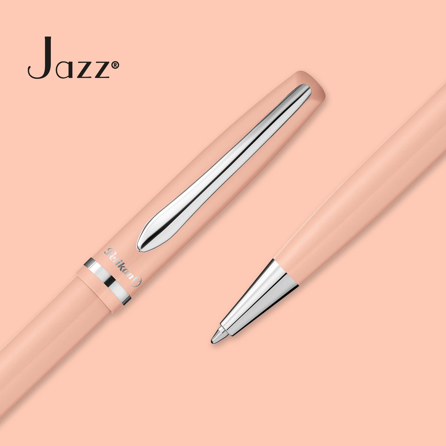Pelikan Jazz Pastel Ballpoint Pen, Peach, Boxed, 1 Each (812665)