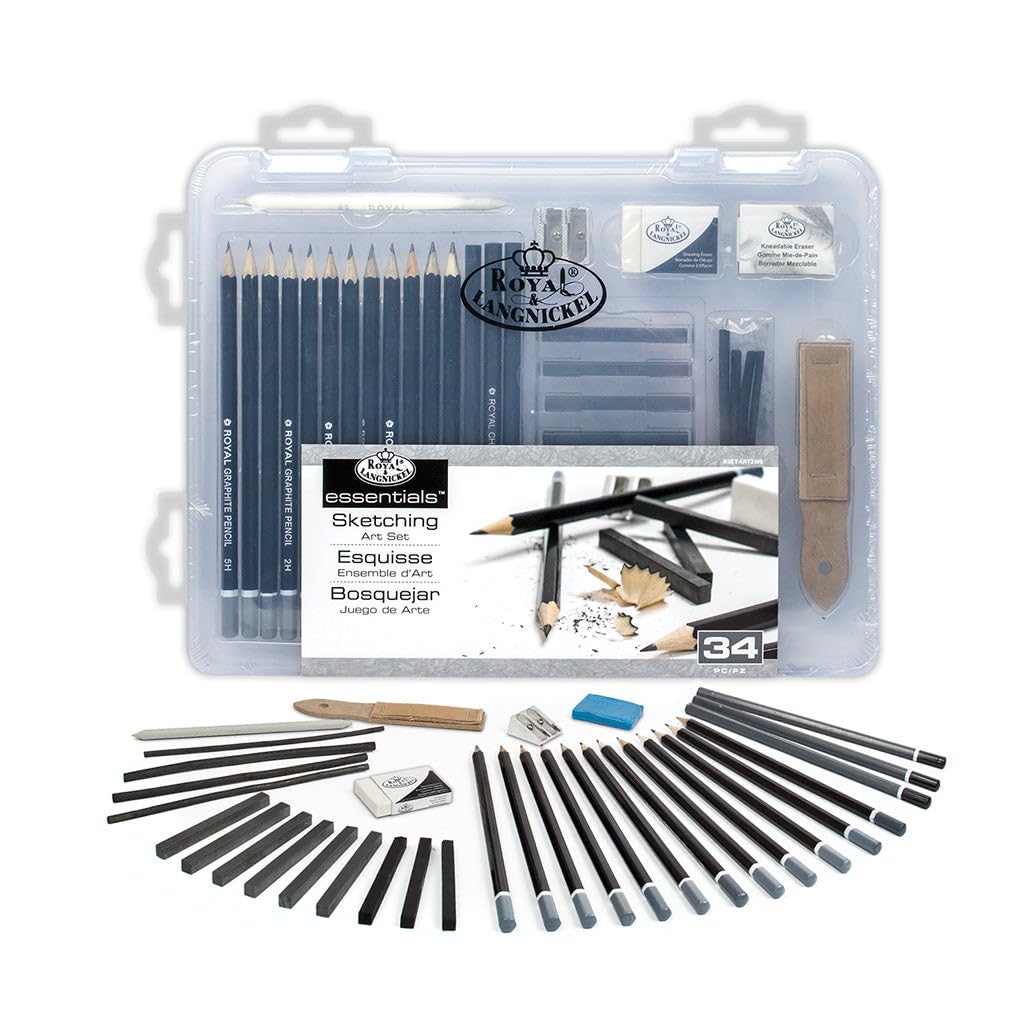Royal & Langnickel Small Clear Case Sketching Set (RSET-ART3105)