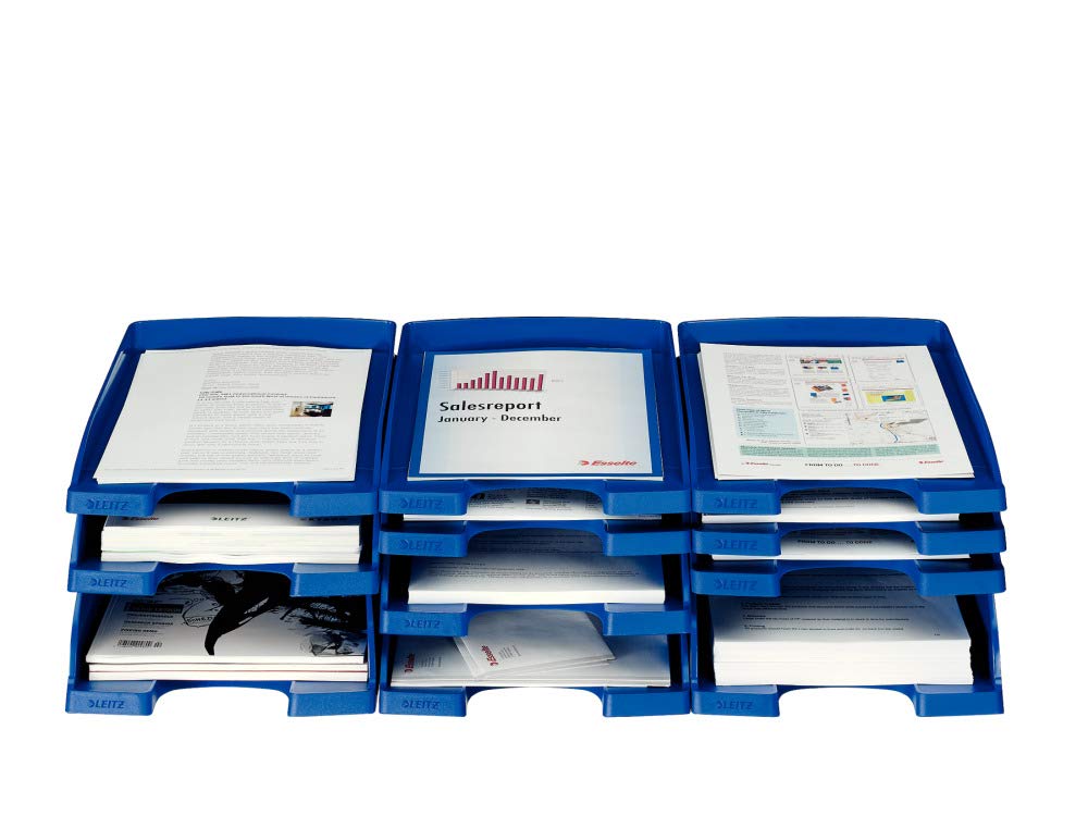 LEITZ Plus Letter Tray Polystyrene Slim A4 White Pack of 1