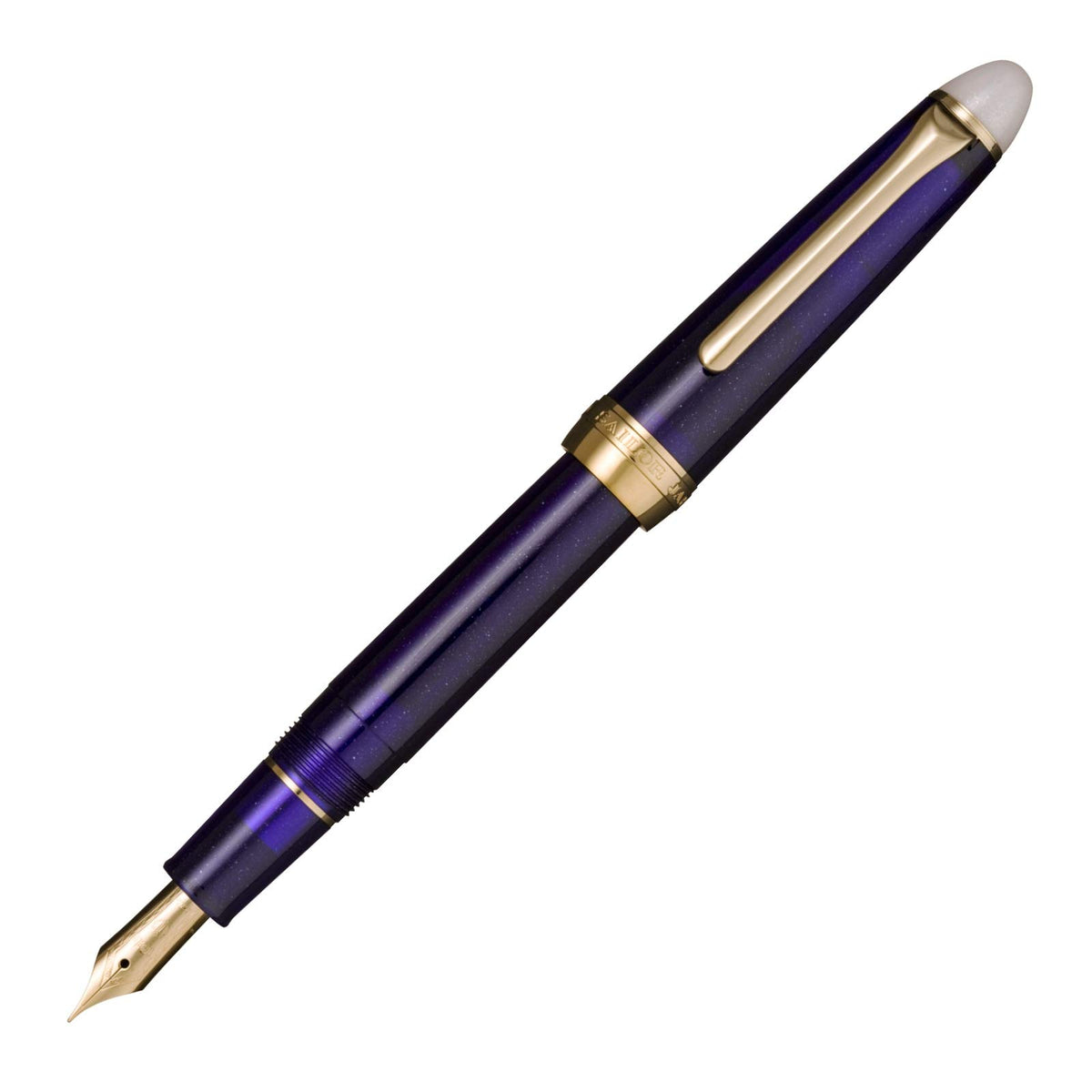 Sailor Fountain Pen, Shiki-ori Fountain Pen, Moonlit Surface, Long Night, Fine Point, 11-0558-203