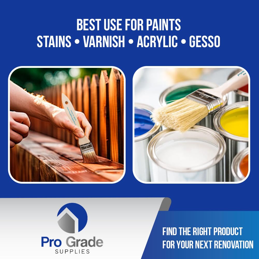 Pro Grade 2" Chip Brushes, Disposable Paint Brushes, for Paint, 36 Pack