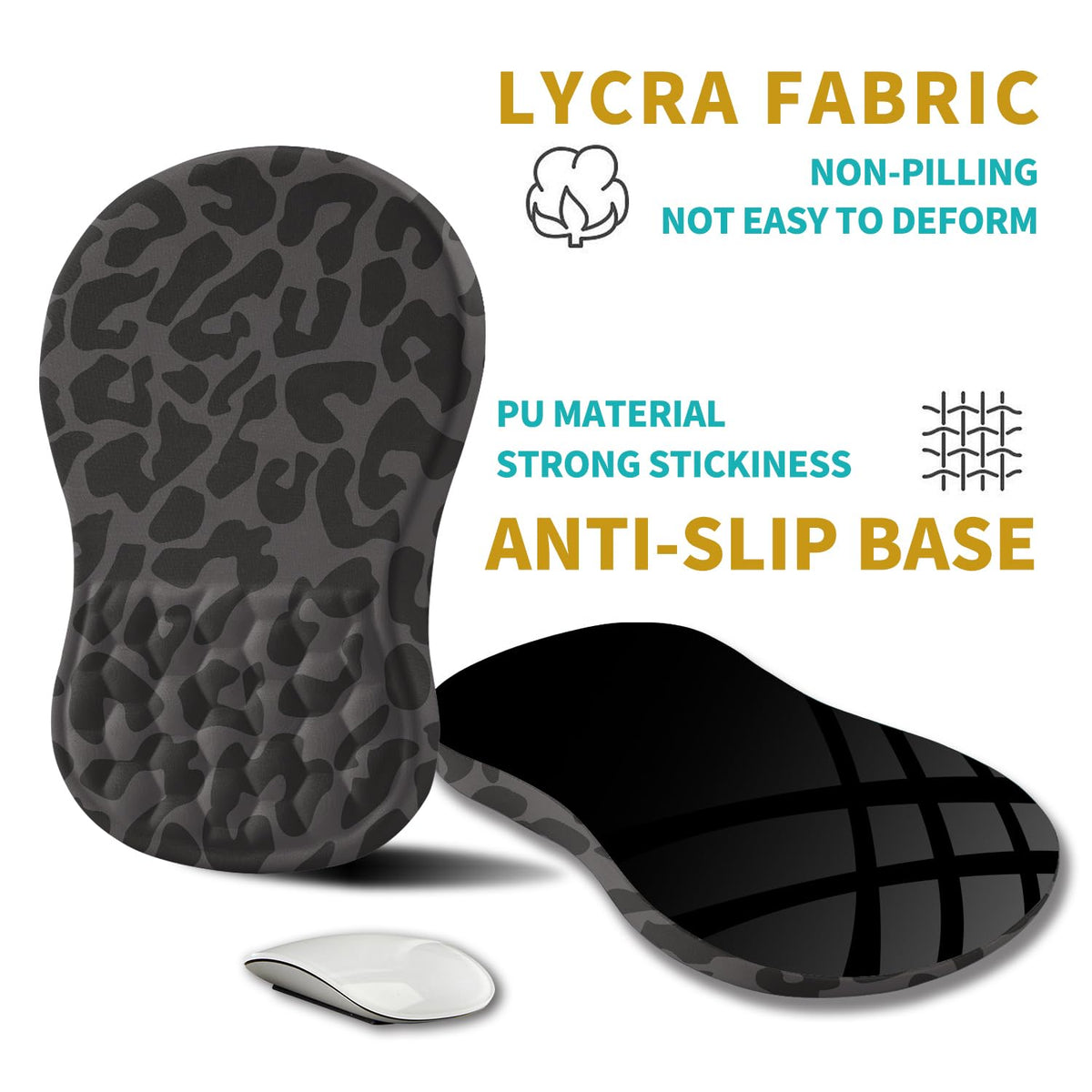 Hokafenle Ergonomic Mouse Pad Wrist Support, Wrist Rest Mousepad for Carpal Tunnel Pain Relief with
