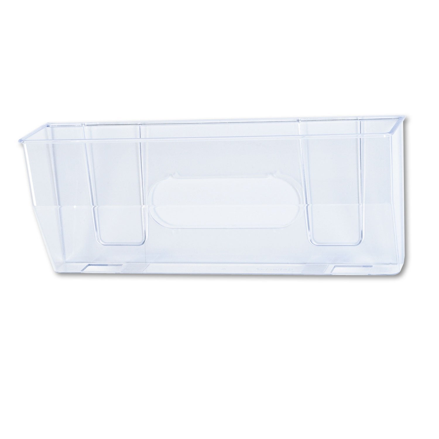 Deflecto 50101 Docupocket oversized magnetic wall file pocket, 15w x 3d x 6-3/8h, clear