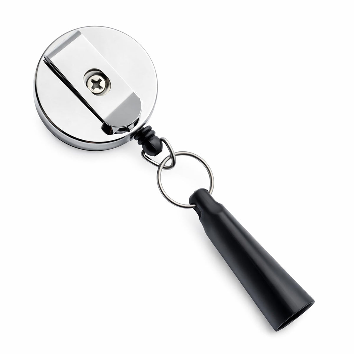 Specialist ID 5 Pack Custom Logo Retractable Pen Reel with Dome Label - Heavy Duty Personalized