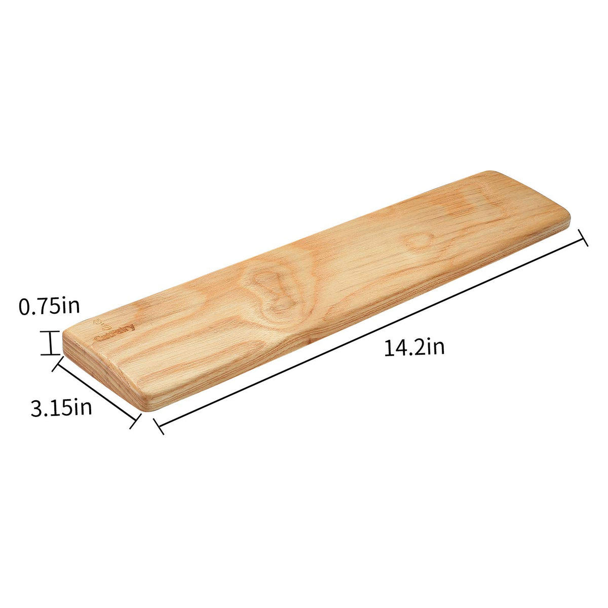 Wooden Keyboard Wrist Rest and Mouse Pad - Solid Wood Palm Guard for Keyboard and Mouse - Ash Wood