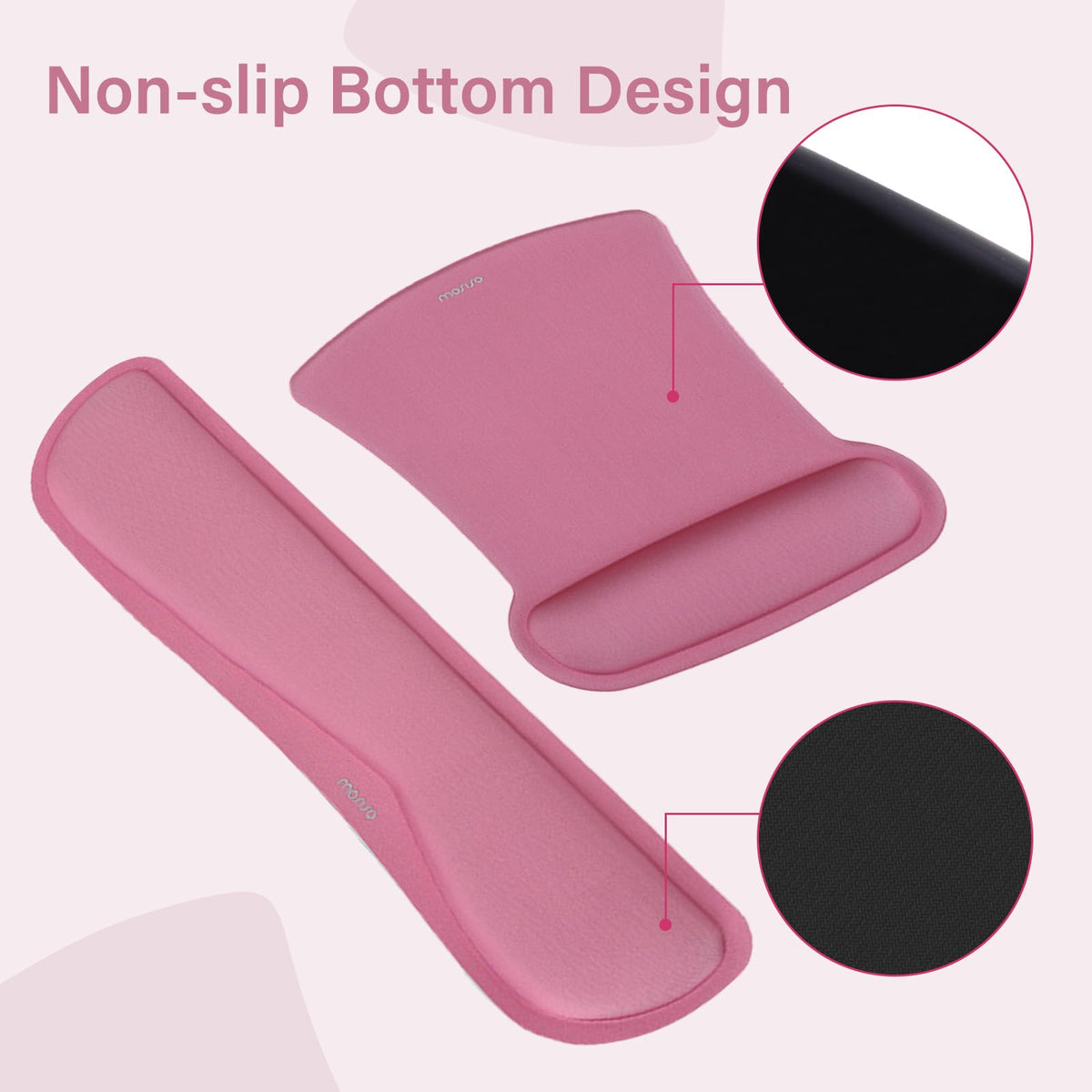 MOSISO Keyboard Mouse Pad Set, Large Gaming Mousepad&Keyboard Wrist Rest